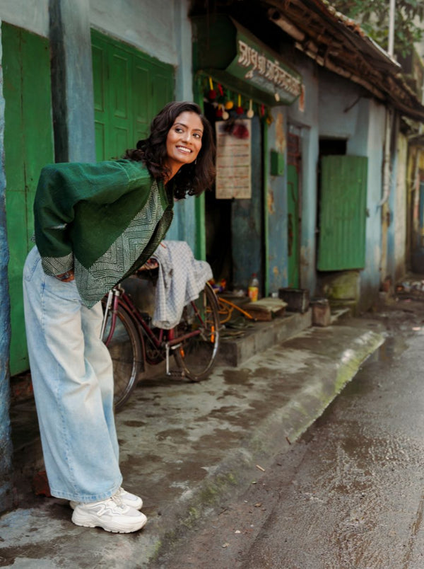 kantha vintage crop jacket aadhya (Zinda)