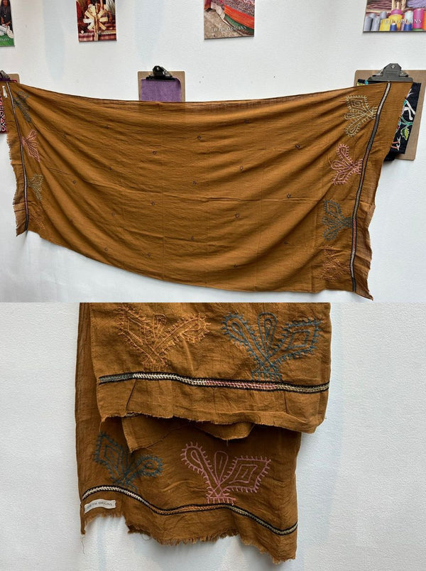 kala organic cotton mustard shawl
