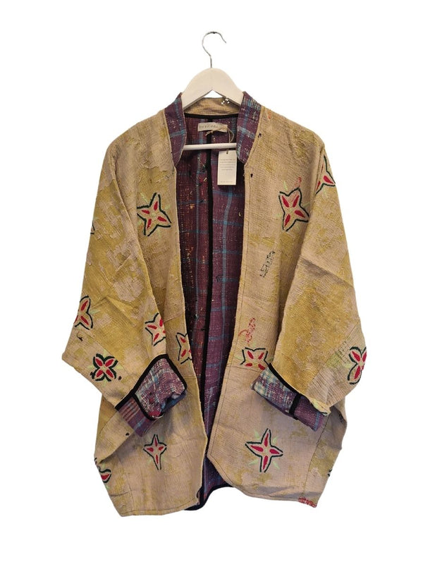 kantha vintage long jacket amisha