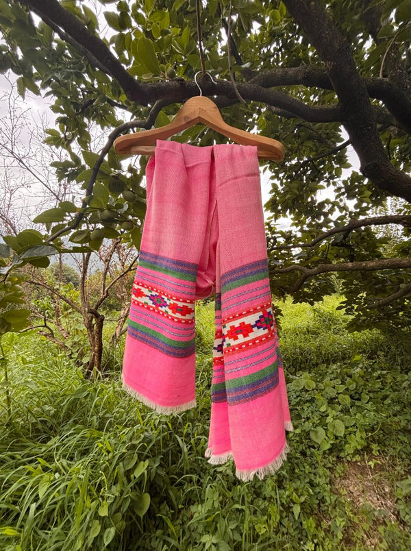 himalayan celebration shawl pink chasham