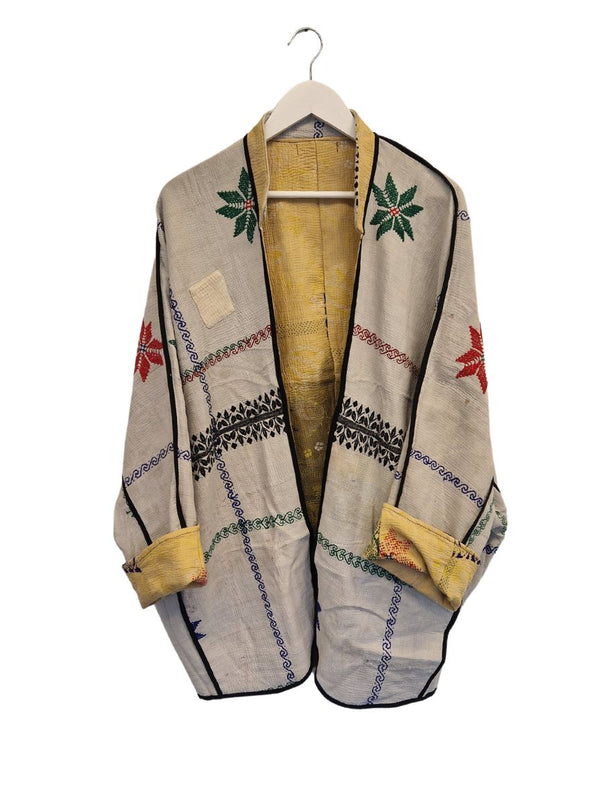 kantha vintage jacket long shilpa