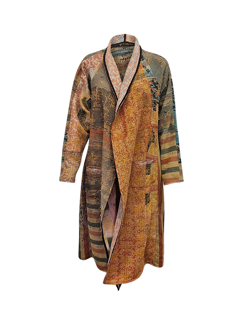 kantha vintage coat long ritu