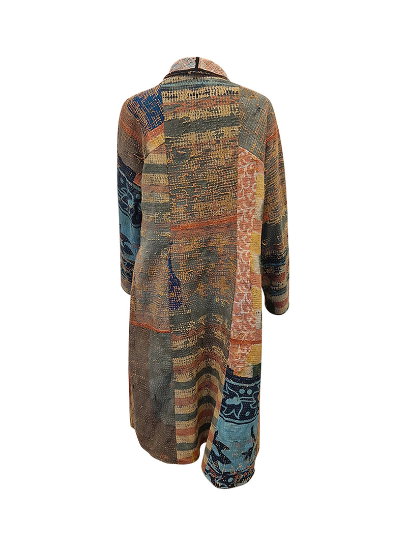 kantha vintage coat long ritu