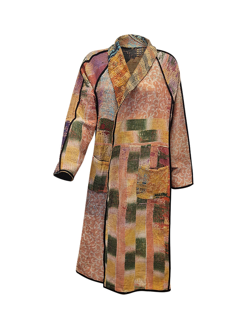 kantha vintage coat long ritu