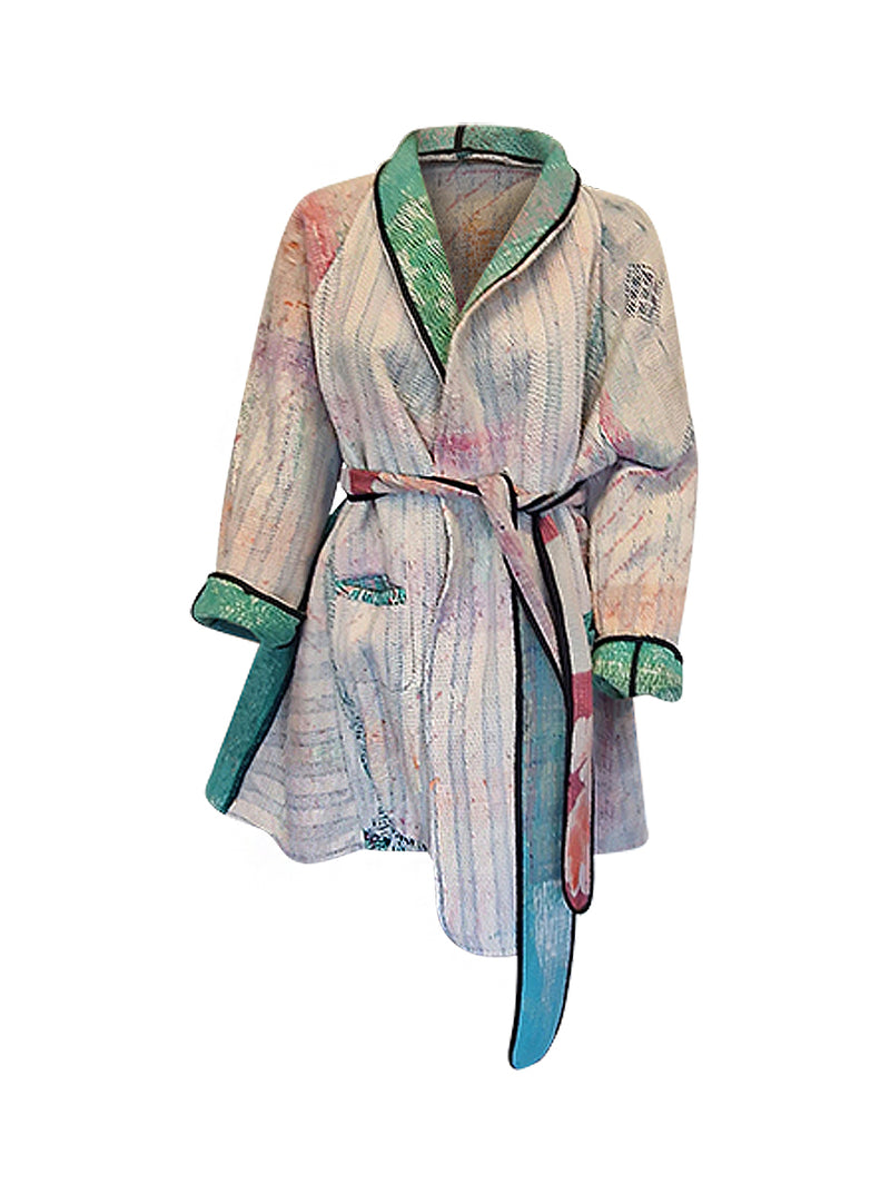 kantha vintage coat short sanya
