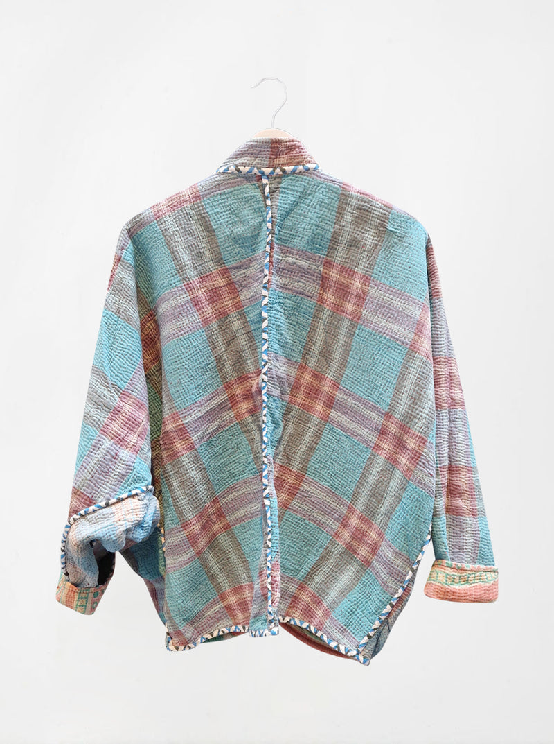 kantha vintage short jacket maho (sonar)