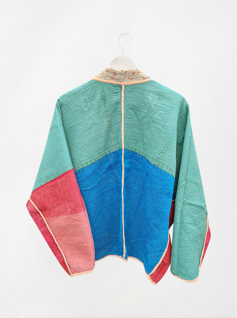 kantha vintage short jacket sharda (sonar)