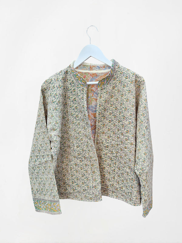 kantha vintage reversible collar vest shammi (holi)