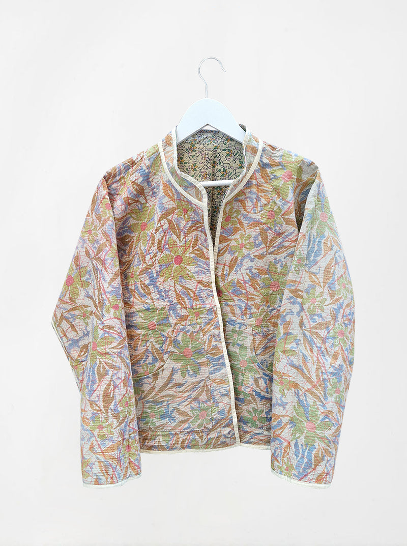 kantha vintage reversible collar vest shammi (holi)