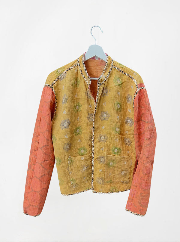 kantha vintage reversible collar vest suhani (holi)