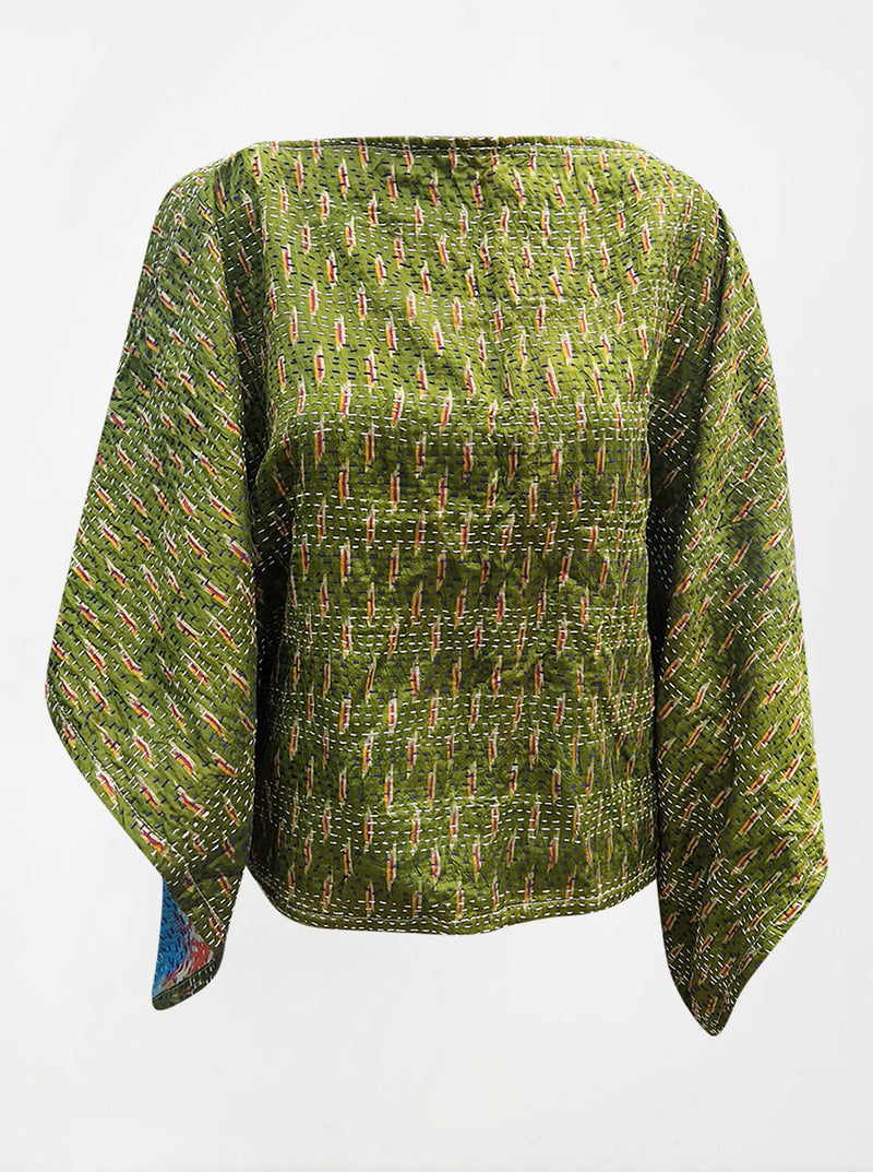 kantha vintage poncho sample 3