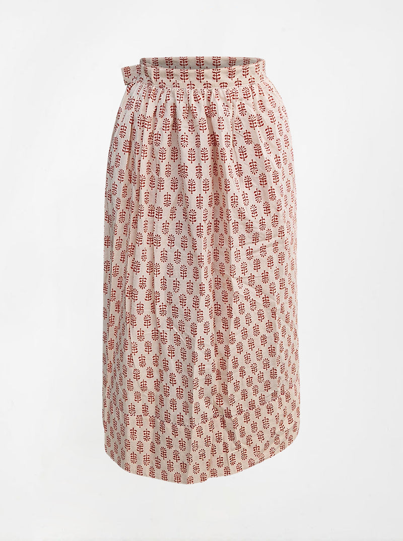 regenerative cotton pleat skirt