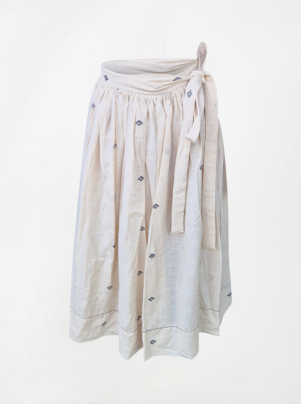 regenerative cotton pleat skirt sample