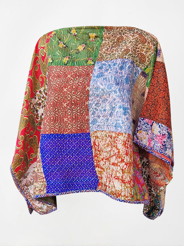 kantha vintage poncho sample 1