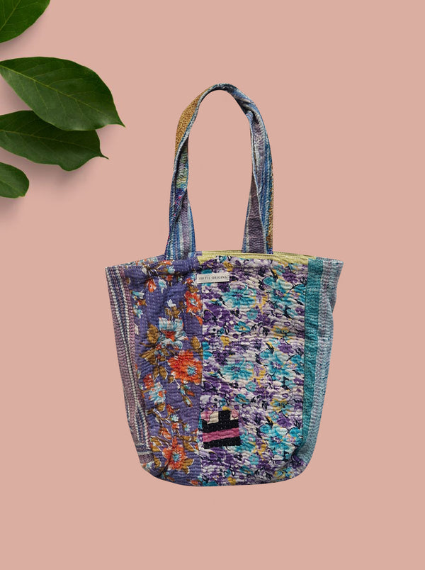 kantha vintage tote