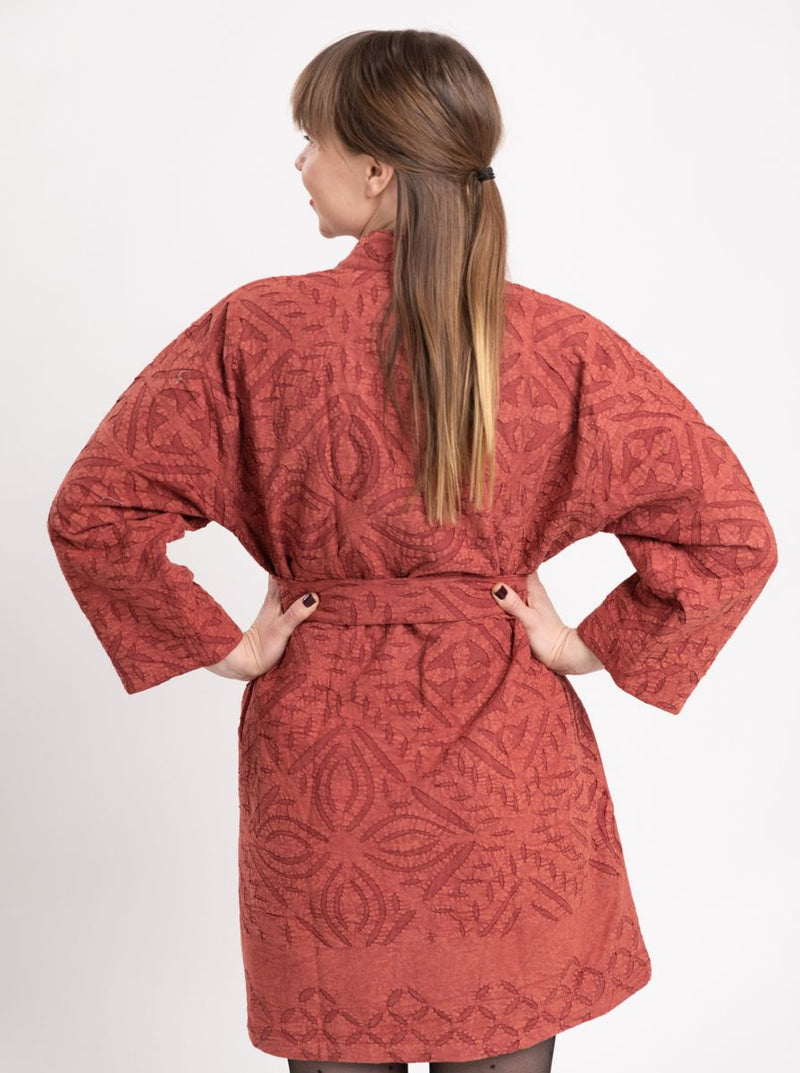 applique jacket dress