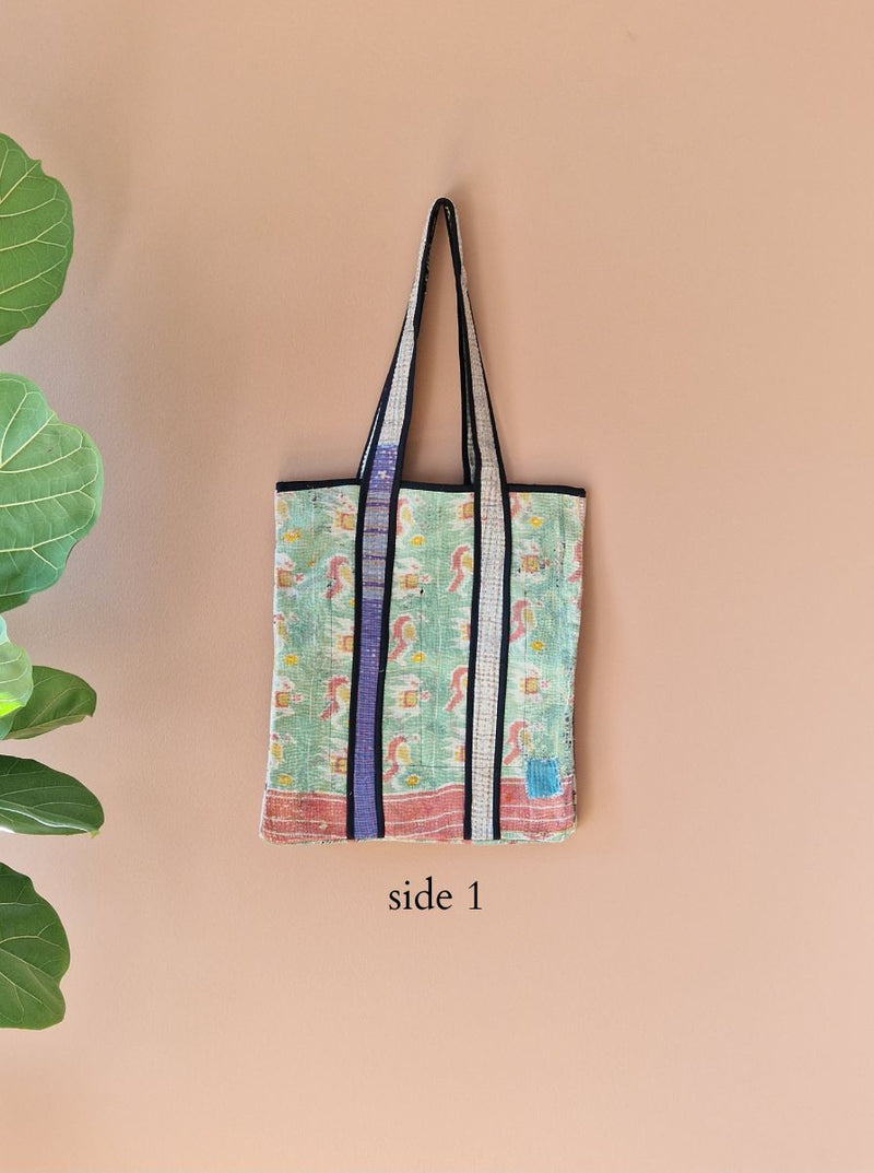 kantha vintage tote
