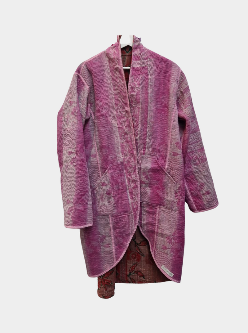 kantha vintage coat long sandhya