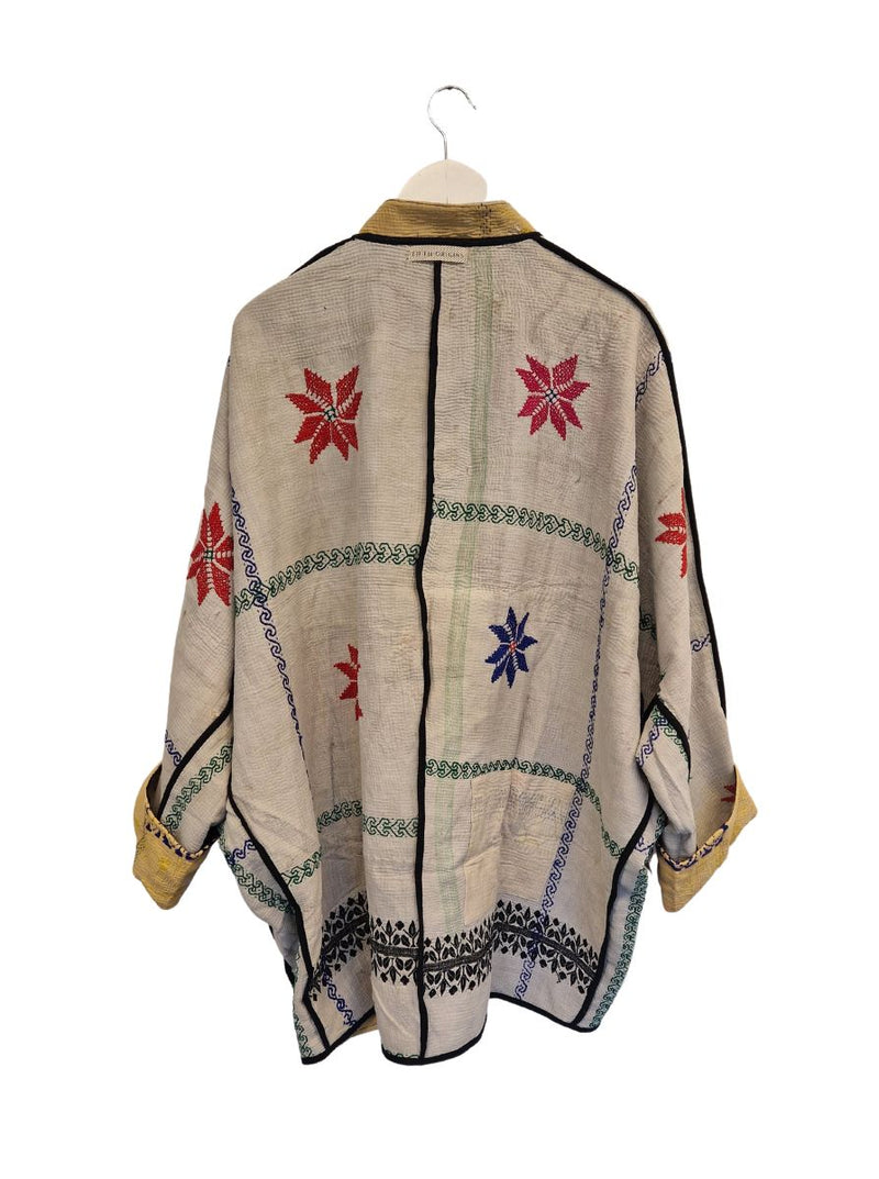 kantha vintage jacket long shilpa