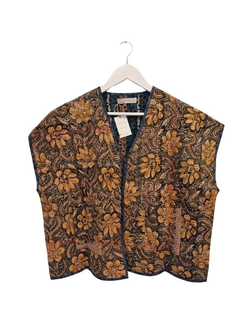kantha reversible vest