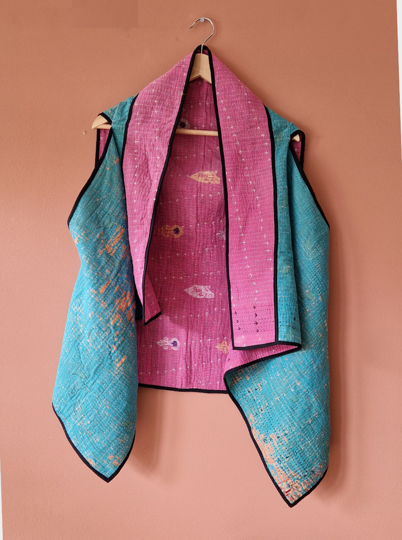 kantha vintage cape romana relove very good