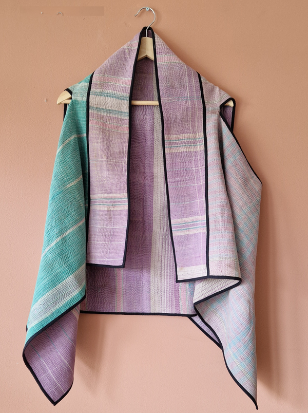 kantha vintage cape shuti relove very good