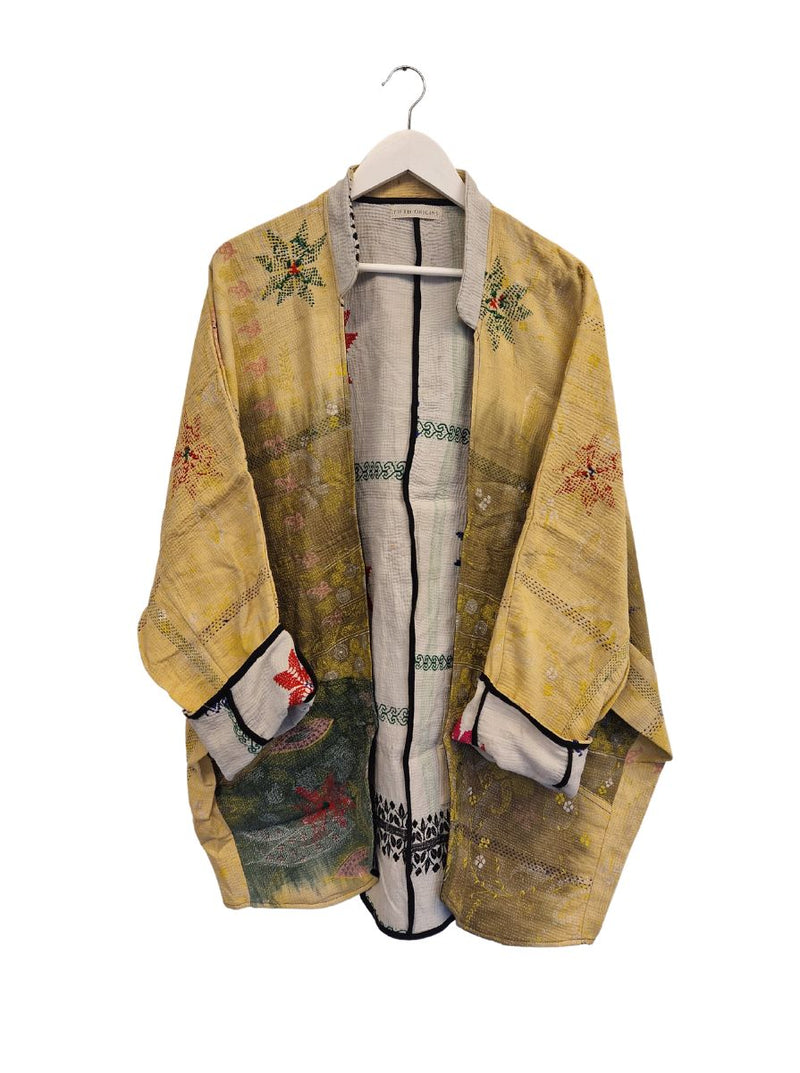 kantha vintage jacket long shilpa