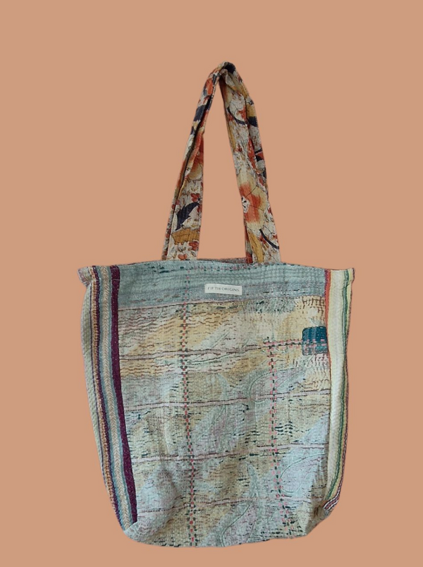 kantha vintage tote