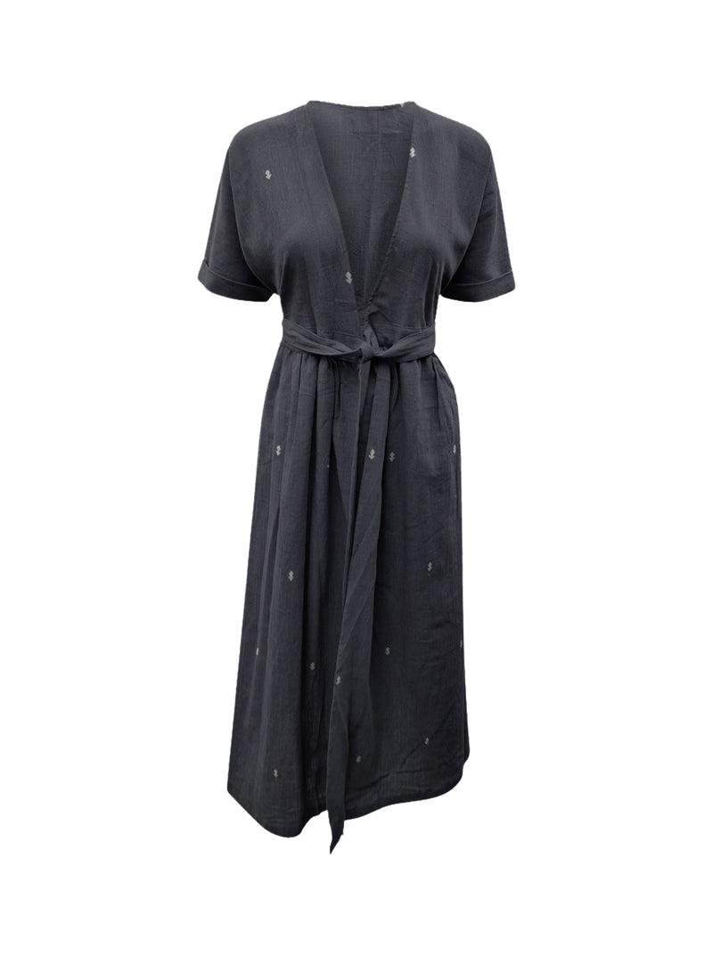 indigenous organic cotton wrap black