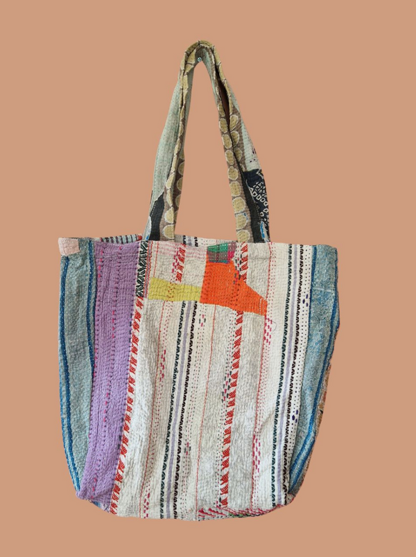 kantha vintage tote