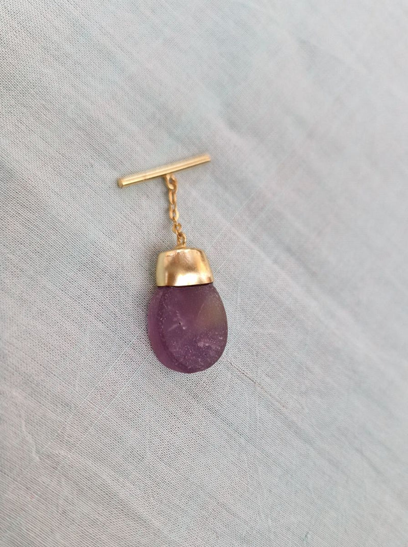 infinity gemstone necklace brass
