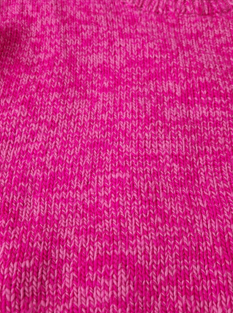knitted pink sweater sample