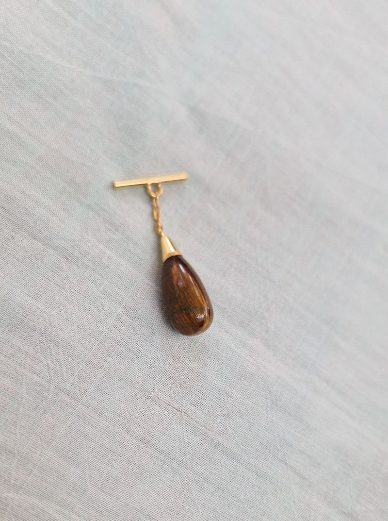infinity gemstone necklace brass