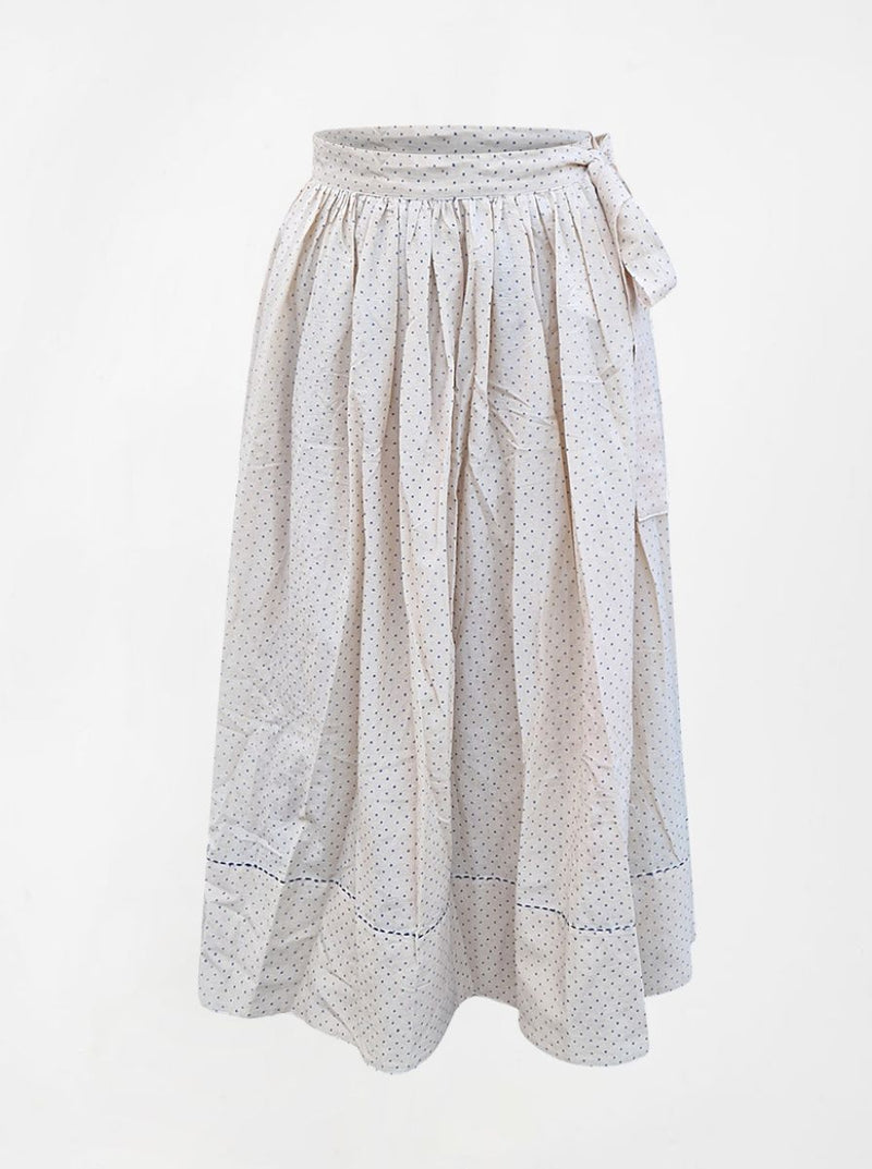 regenerative cotton pleat skirt