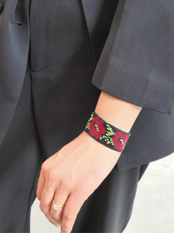 beaded bracelet rose