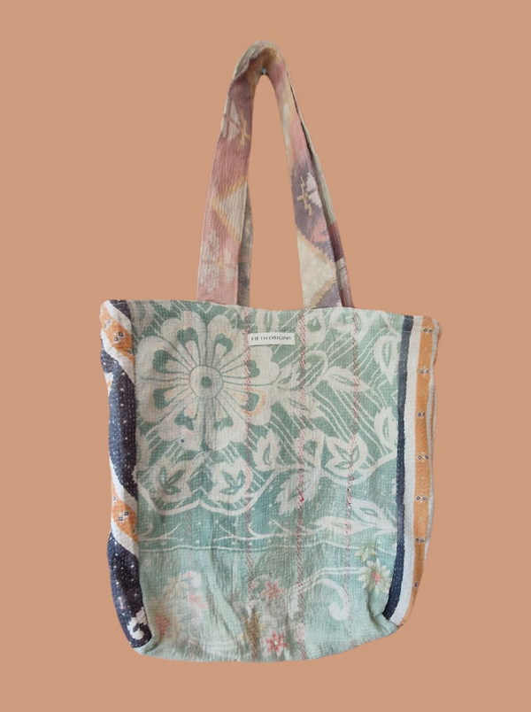 kantha vintage tote
