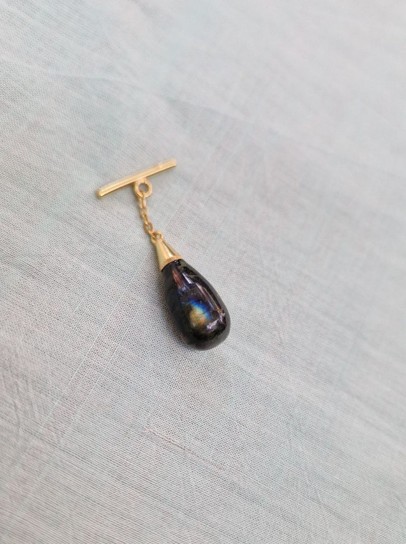 infinity gemstone necklace brass