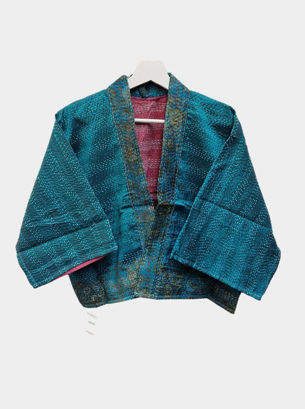 kantha vintage silk bolero kanu
