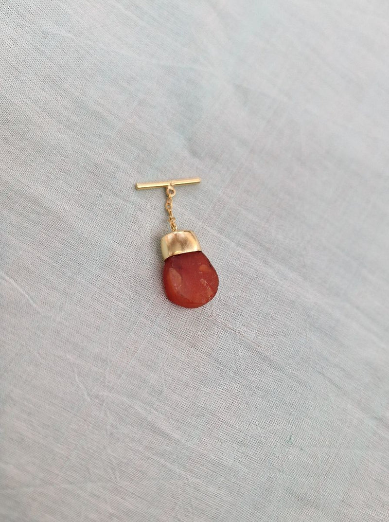infinity gemstone necklace brass