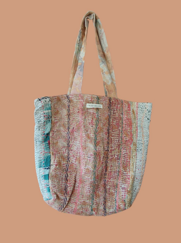 kantha vintage tote