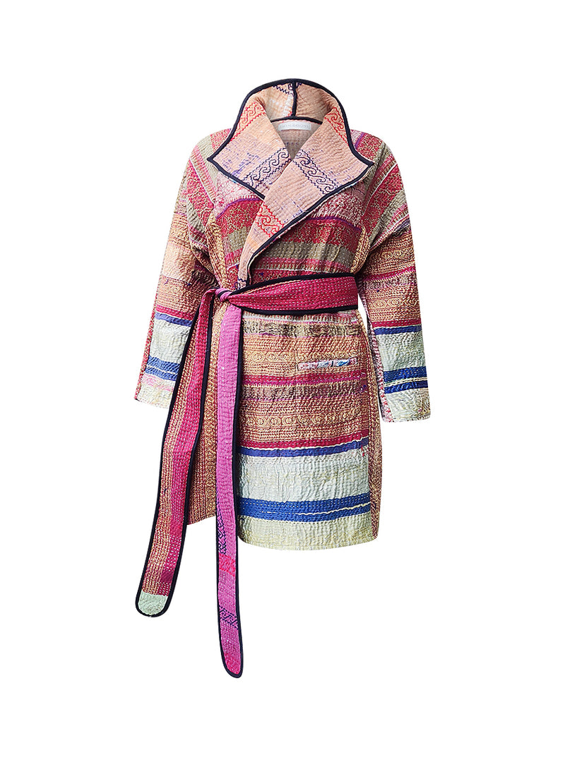 kantha vintage dress coat short anu