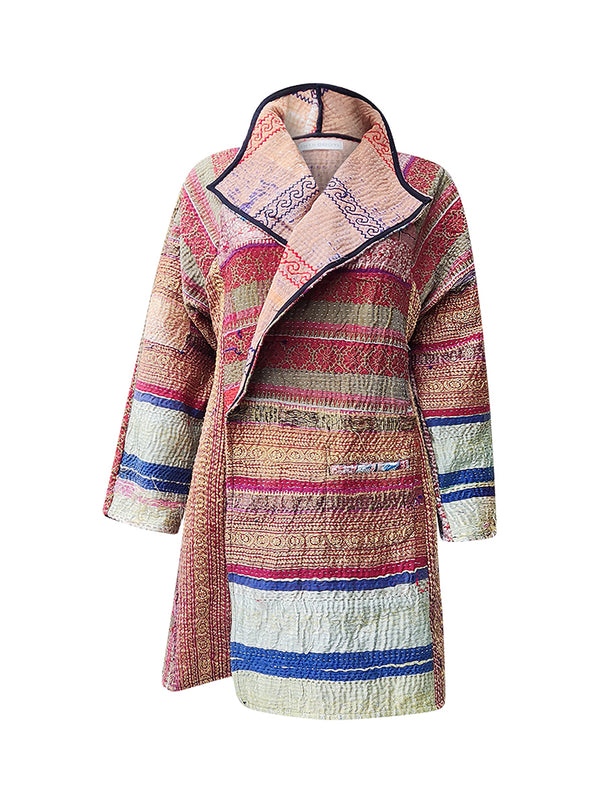 kantha vintage dress coat short anu
