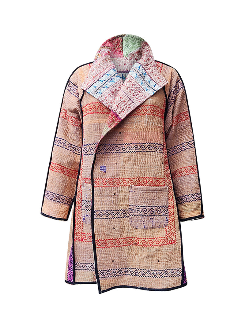 kantha vintage dress coat short anu