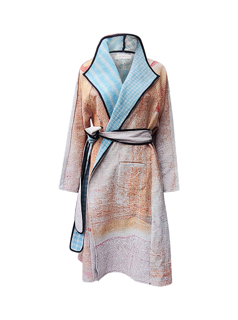 kantha vintage dress coat long divya