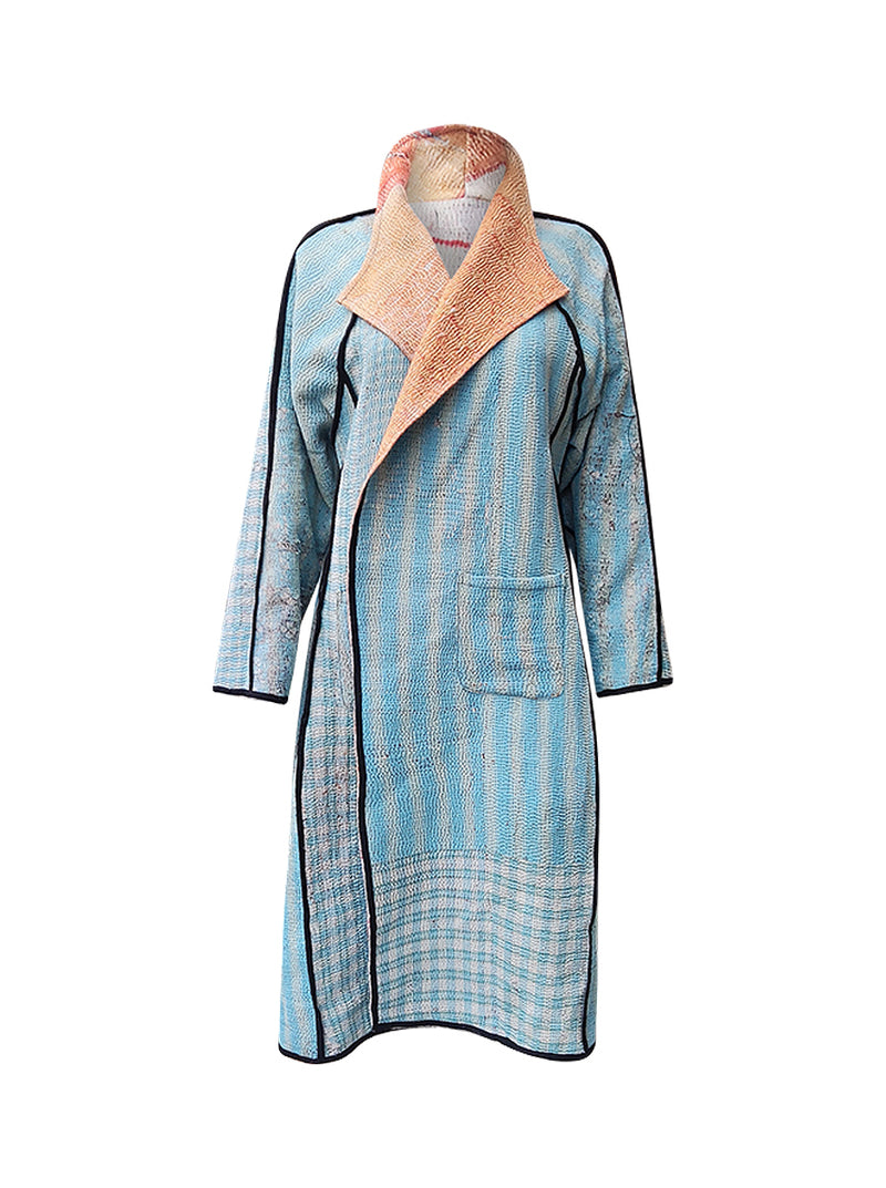 kantha vintage dress coat long divya