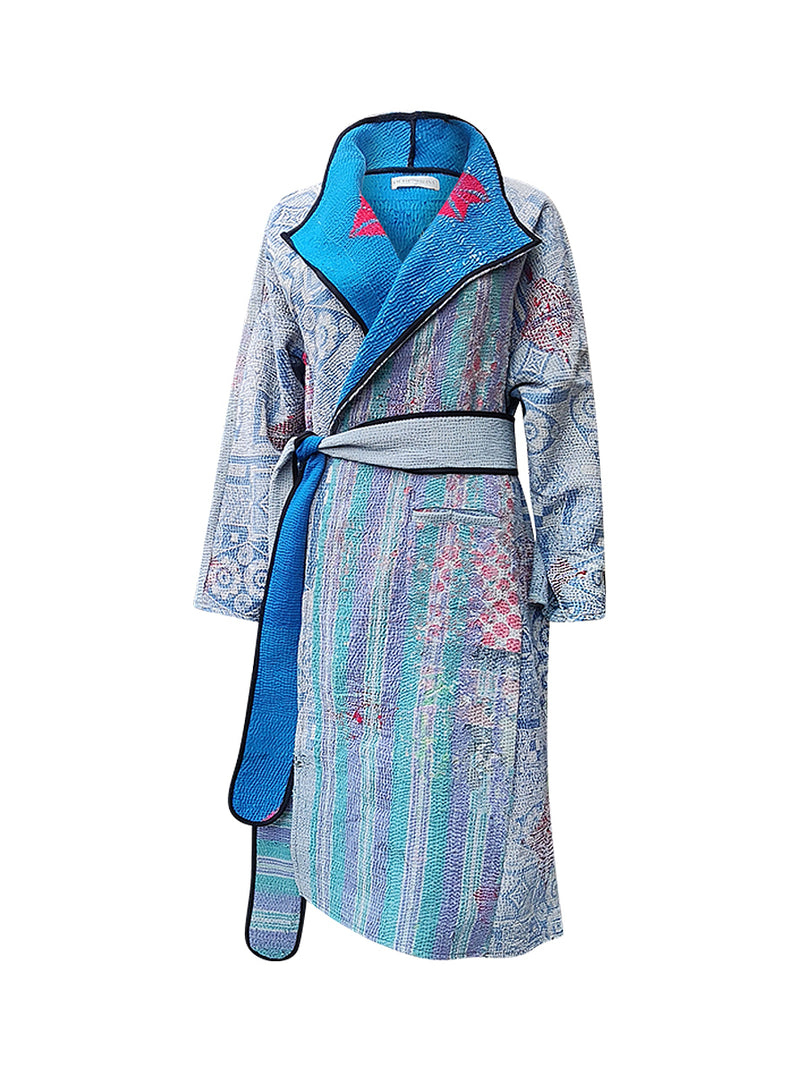 kantha vintage dress coat long kimaya