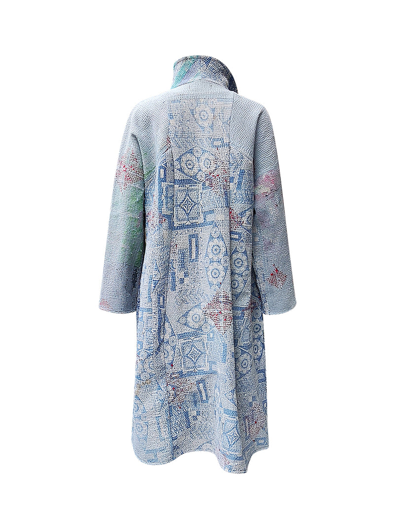 kantha vintage dress coat long kimaya
