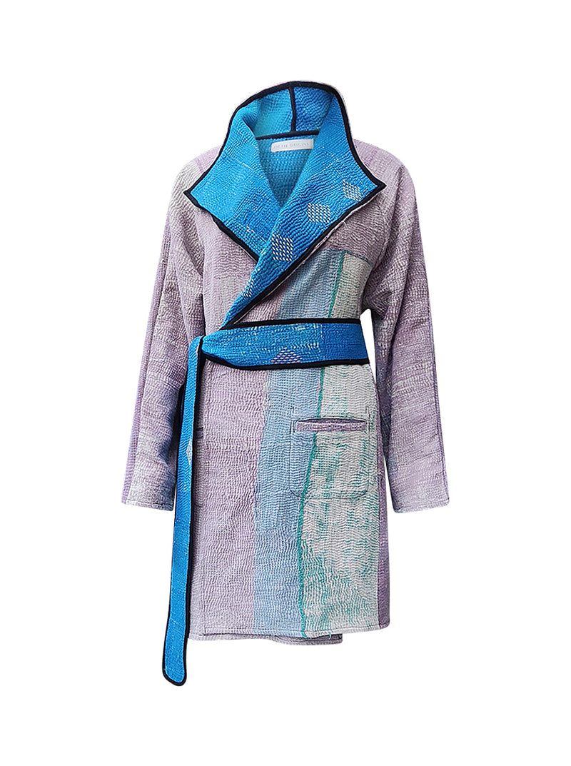 kantha vintage dress coat short amara