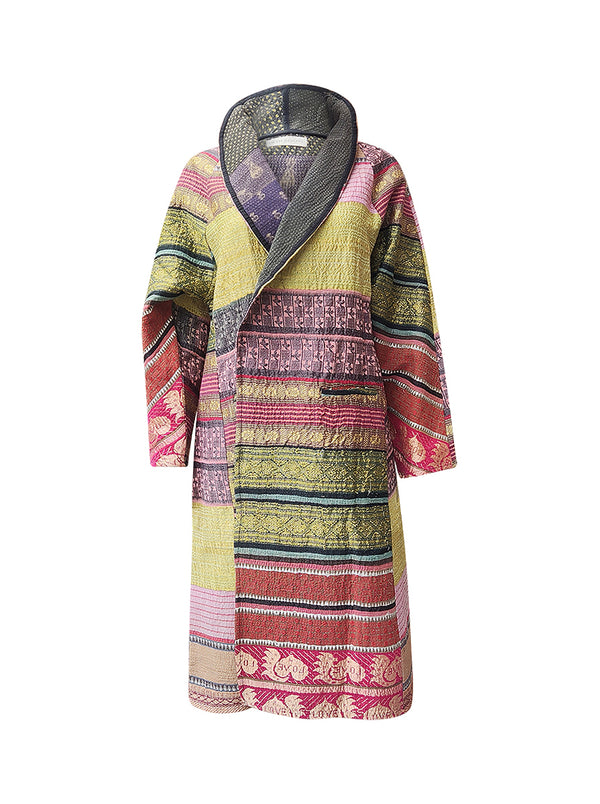 kantha vintage coat long bhumi