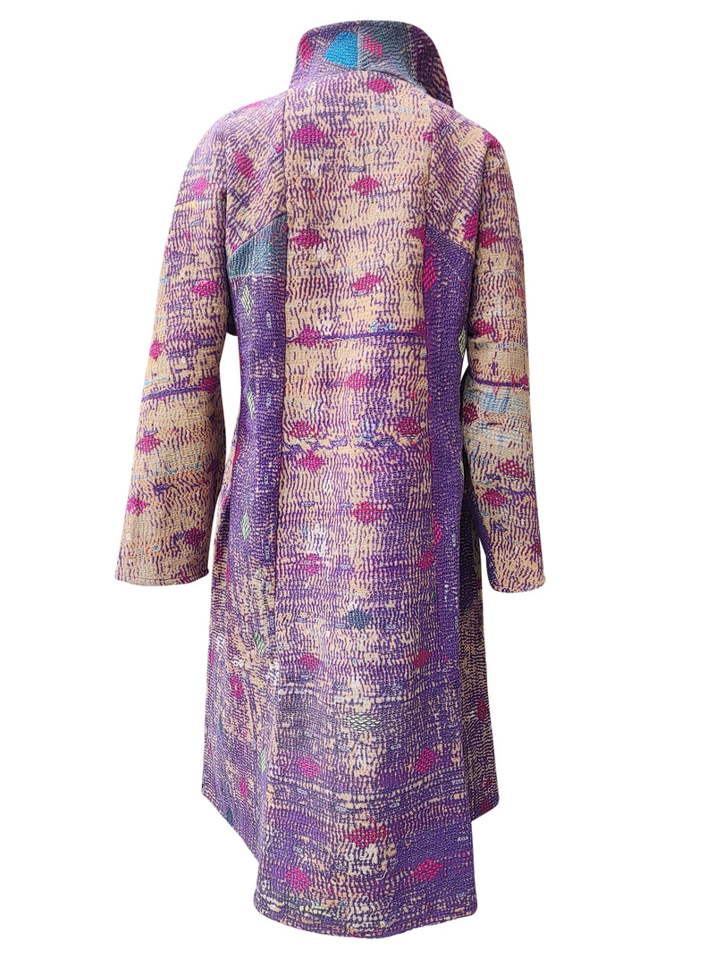 kantha vintage coat long deena